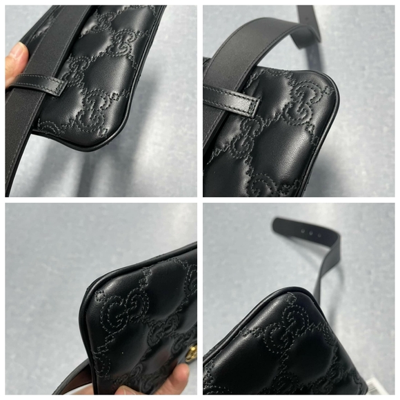 100% Authentic Gucci GG Matelasse Utility Belt Bag 85/34 - Picture 10 of 12